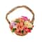 10" Pink Spring Floral Basket